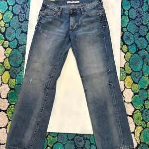 Old Navy Women's Blue Straight Leg Jeans